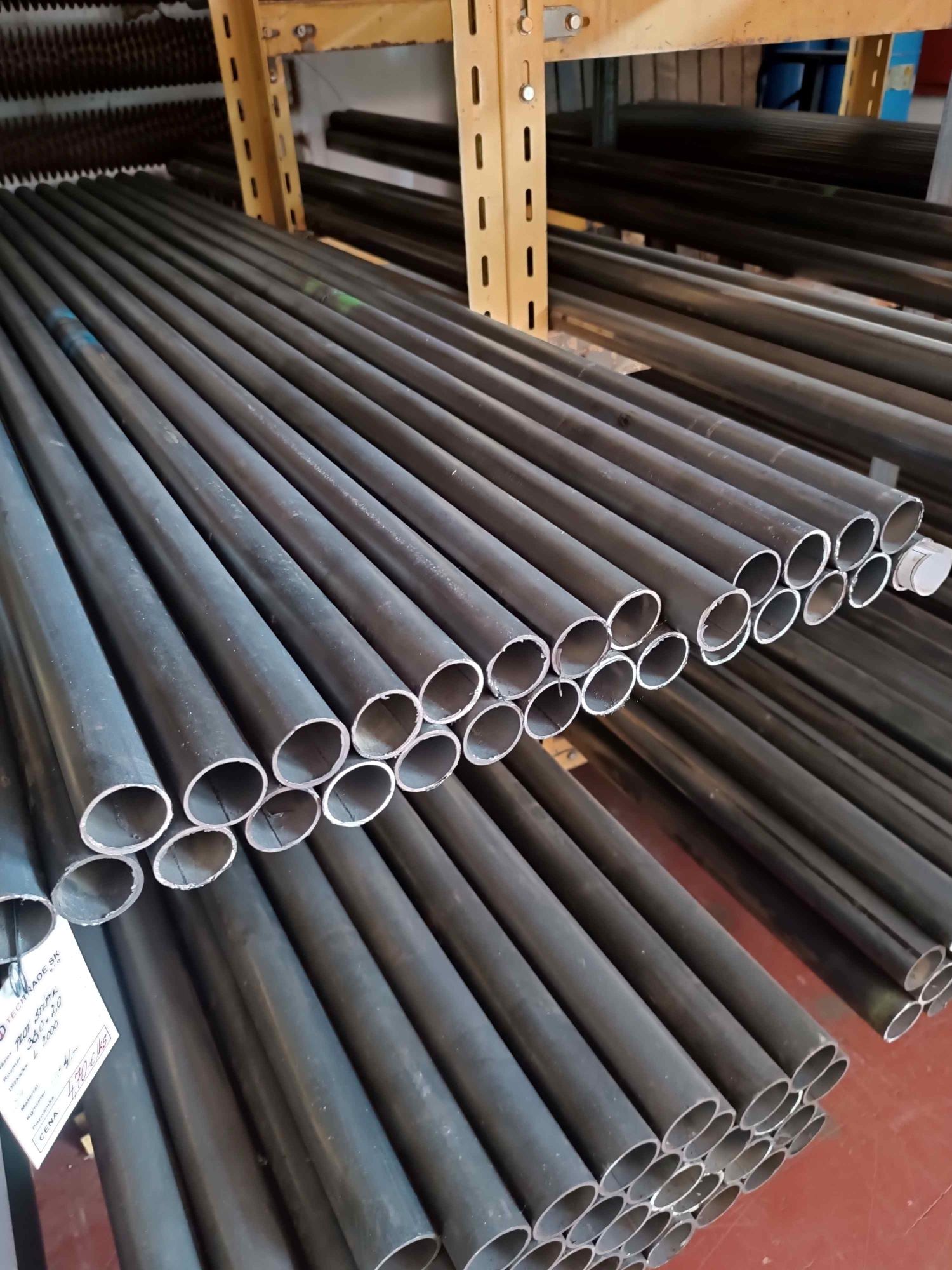 Plotový stĺpik oceľový, rozmer 48,3 x 2,0 mm, dĺžka 2 metre, S235JR