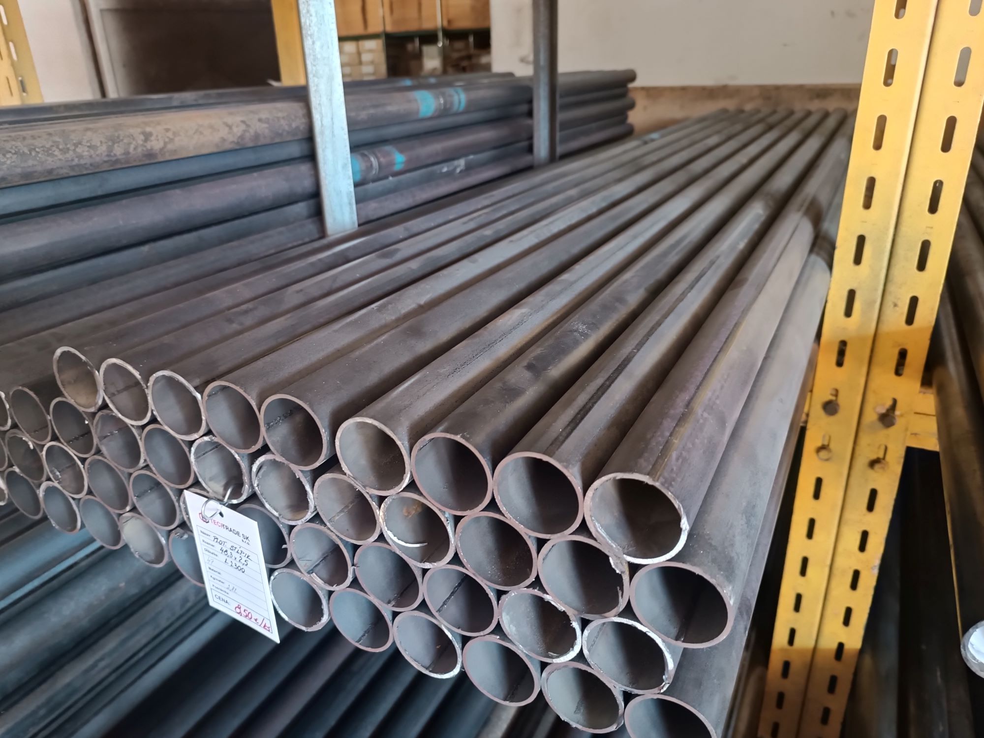 Plotový stĺpik oceľový, rozmer 48,3 x 2,0 mm, dĺžka 2 metre, S235JR