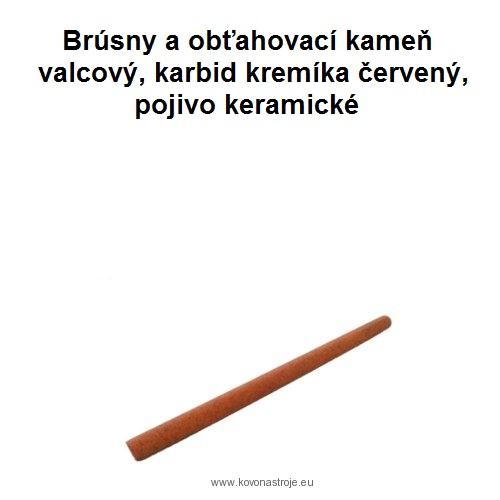 Brúsny kameň valcový, 5x100, 99A, karbid kremíka červený