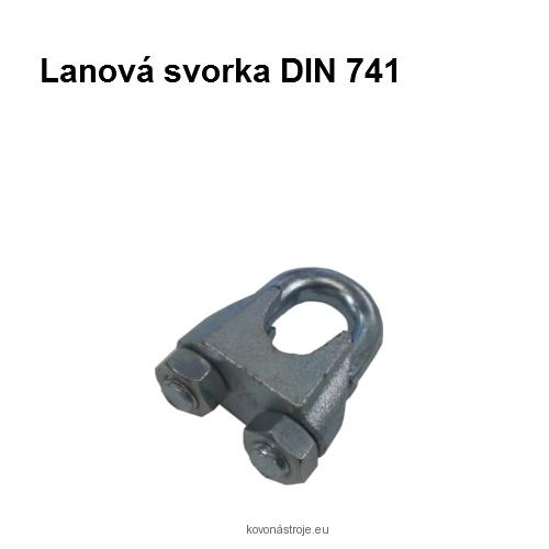 Lanová svorka DIN 741 pozinkovaná 8 mm
